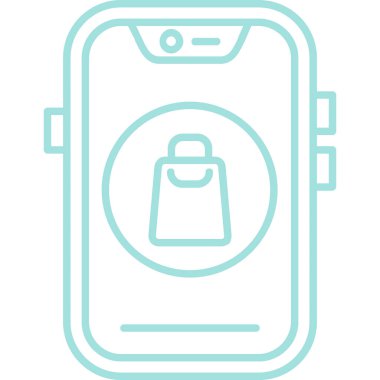 akıllı telefon simgesi vektör çizimi