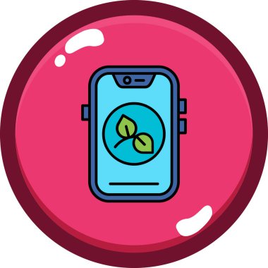 Akıllı telefon. Web simgesi basit illüstrasyon