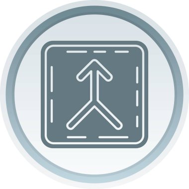 Yol işaretinin vektör illüstrasyonu