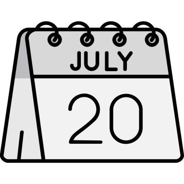 2 Temmuz simgesine sahip takvim