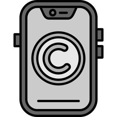 akıllı telefon simgesi, basit tasarım