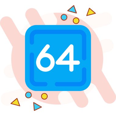 5 numaralı vektör simgesi