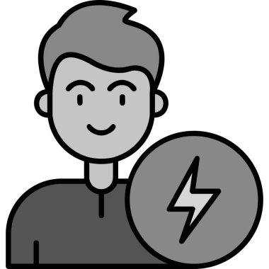 pil simgesi, vektör illüstrasyonu