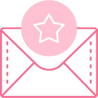 zarf harf simgesi, vektör illüstrasyon tasarımı