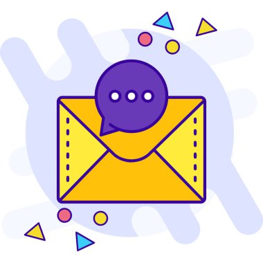 posta simgesi tasarımı vektör illüstrasyonu