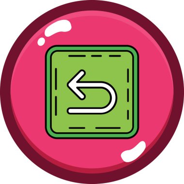 Çizgi film simgesinin vektör çizimi