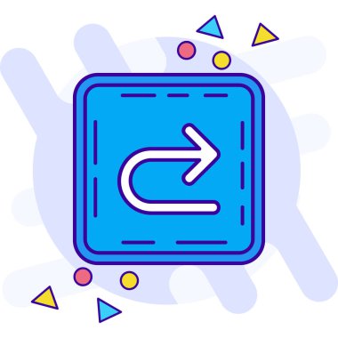 ok simgesi vektör illüstrasyonu