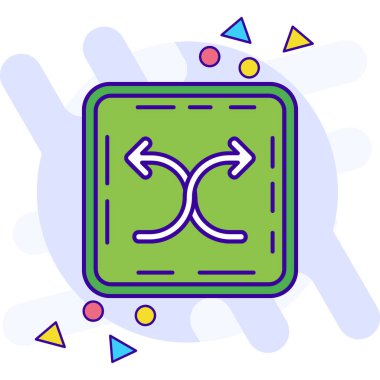 yön simgesi, vektör tasarımı