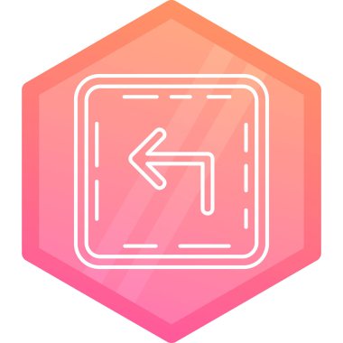 renk haritası simgesi beyaz arkaplanda izole edildi. Değişken rastgele dinamik şekiller. vektör illüstrasyonu