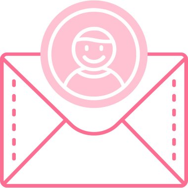 mail icon, vector illustration simple design