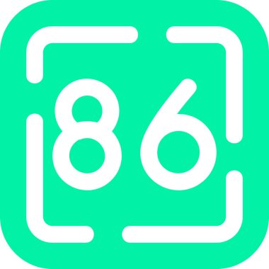 8 numaralı simge işaret sembolü tasarımı