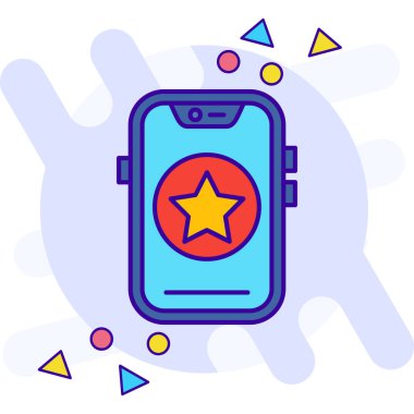 cep telefonu ikonu vektör illüstrasyonu