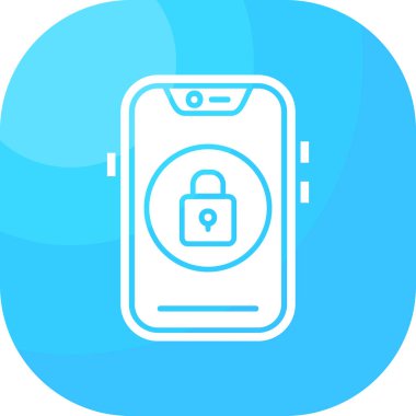 Cep telefonu simgesi, vektör illüstrasyonu