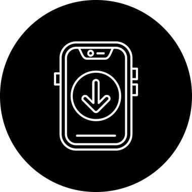 Vektör Mobil simge illüstrasyonu