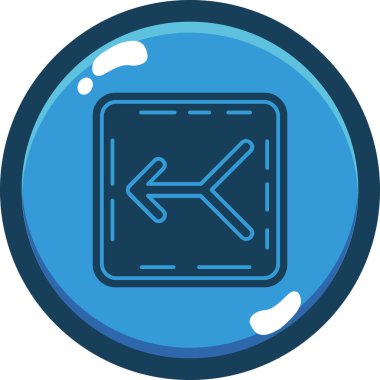 Pusula Simgesi gri arkaplanda izole edilmiş düz stil.