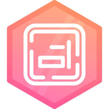 Bir simgenin vektör modern illüstrasyonu