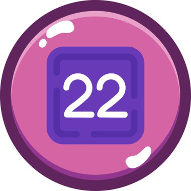 Takvim simgesinin vektör illüstrasyonu