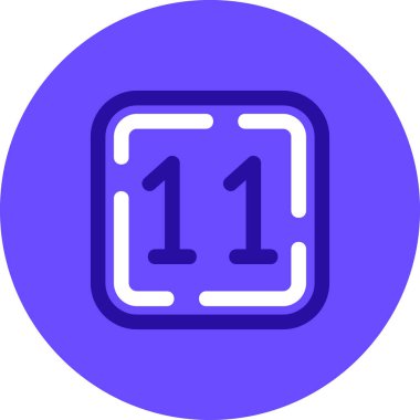 bir numaralı simge, basit vektör illüstrasyon tasarımı