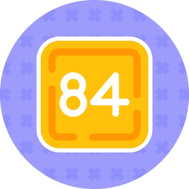 4 numaralı ikon vektörü. Altı numaralı taslak. izole edilmiş sınır sembolü çizimi