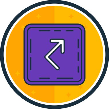 Ok. Web simgesi basit illüstrasyon