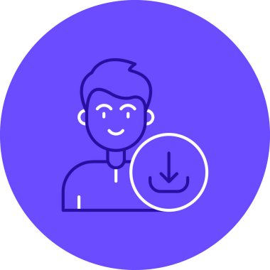 İnsan simgesinin vektör illüstrasyonu