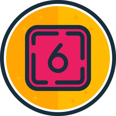 Moda biçimi izole edilmiş arkaplanda beş numaralı simge