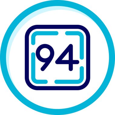 9 + simge işareti vektör illüstrasyonu