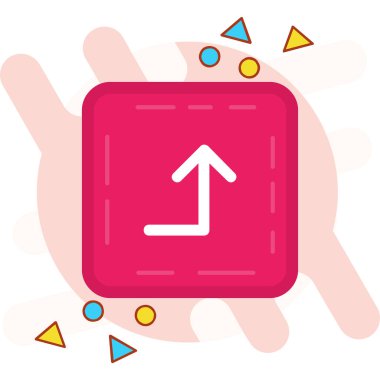 ok simgesi vektör illüstrasyonu