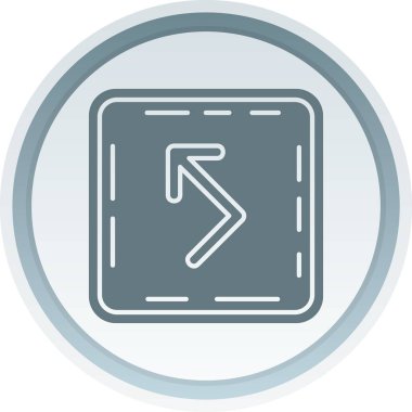 Sol ok simgesi. Web için doğru yön vektör simgelerinin özet çizimi