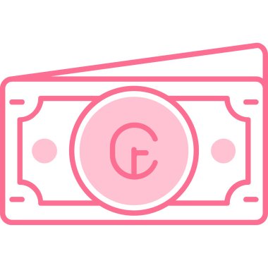 Dolar. Web simgesi basit illüstrasyon