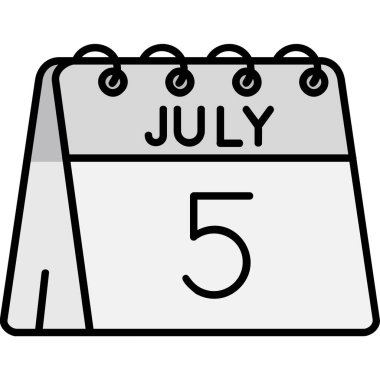 Takvim simgesi tasarımı, basit vektör illüstrasyon tasarımı