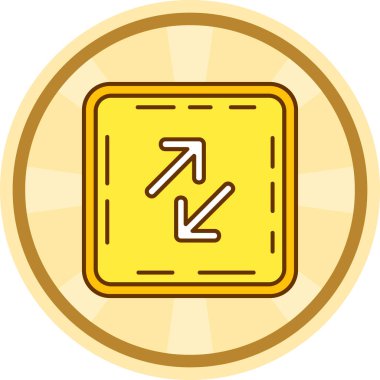 Dolar simgesi olan altın sikke