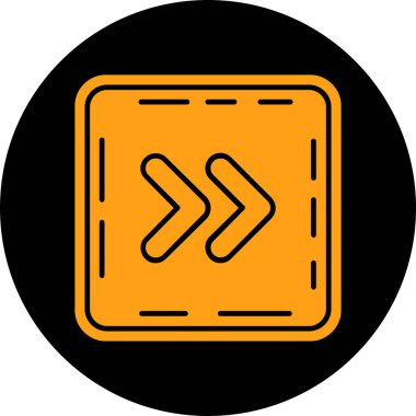 ok yönü sağ simgesi - taslak biçimi