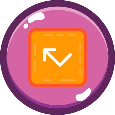 Tek bir simgenin vektör illüstrasyonu