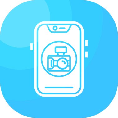 Bir mobil kamera simgesinin gösterimi