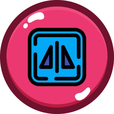 oyun topu ikonu vektör çizimi