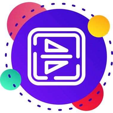 renk çizgisi davul simgesi beyaz arkaplanda izole edildi. Müzik işareti. müzik aleti sembolü. beyaz beyaz rastgele dinamik şekiller. vektör.