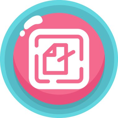 Alarm alarm simgesi - ana hatlar biçiminde