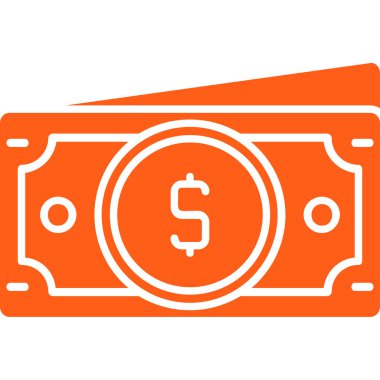 Para ikonu. Düz dizayn. vektör 10.