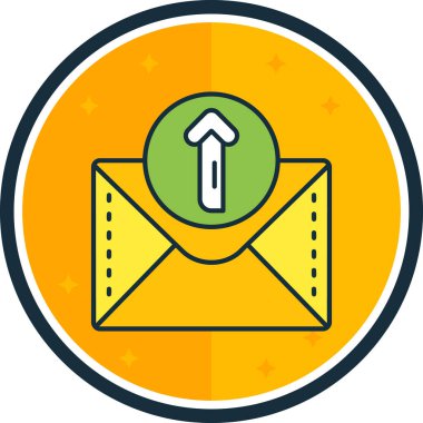 E-posta. Web simgesi basit illüstrasyon