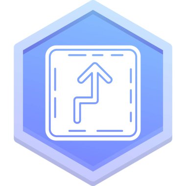 Yön ok ikonu vektör illüstrasyonu