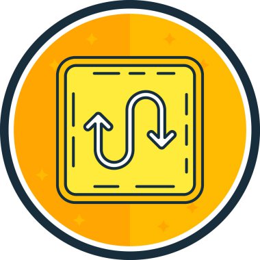 Bir ok işaretinin vektör illüstrasyonu