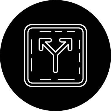 Trafik işaretinin vektör illüstrasyon simgesi