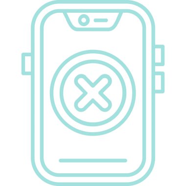 akıllı telefon simgesi vektör illüstrasyonu