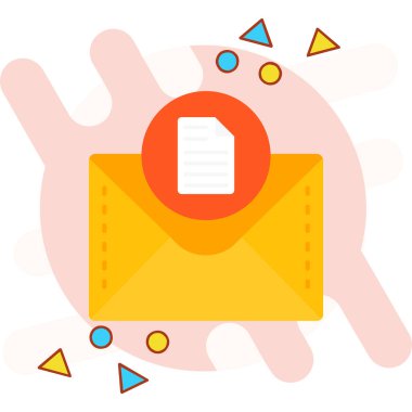 Zarf simgesi çizimi içeren e- posta