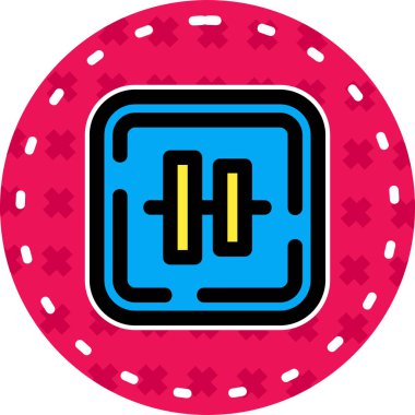 Kumarhane fişleri ikonu. Web için poker çipleri vektör simgelerinin basit çizimi