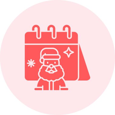 Noel Baba ikonu beyaz arka planda izole edilmiş. Mutlu noeller ve mutlu yıllar. Renkli taslak konsepti. vektör