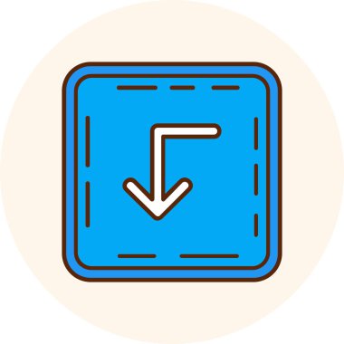 Ok simgesi. Web için imleç vektör simgelerinin basit çizimi