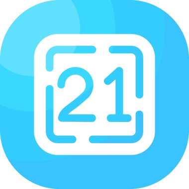 Bir takvim simgesinin vektör illüstrasyonu