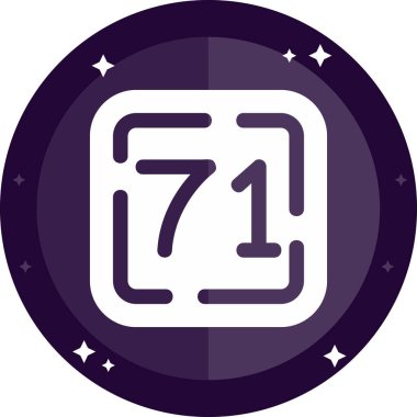 7 numaralı simge, çizim tasarımı